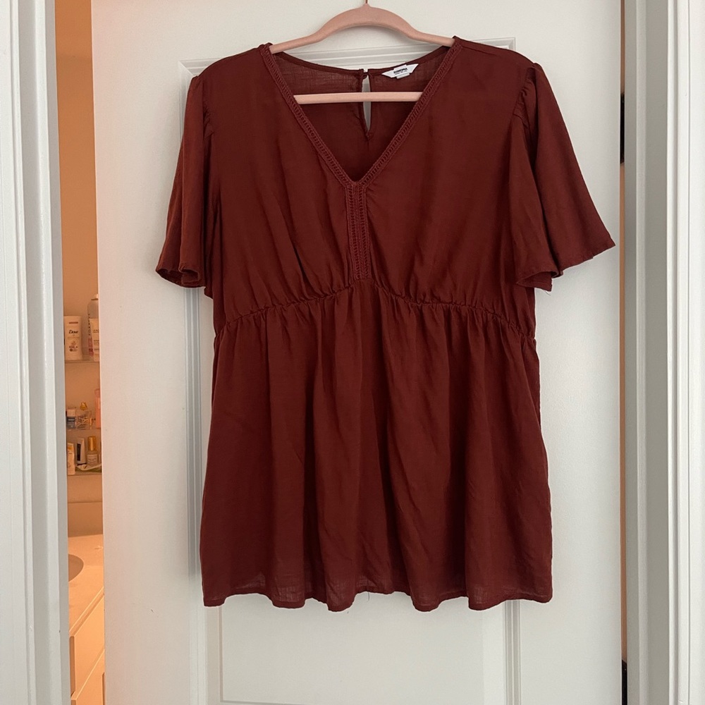 Soma Rust Maternity Top
